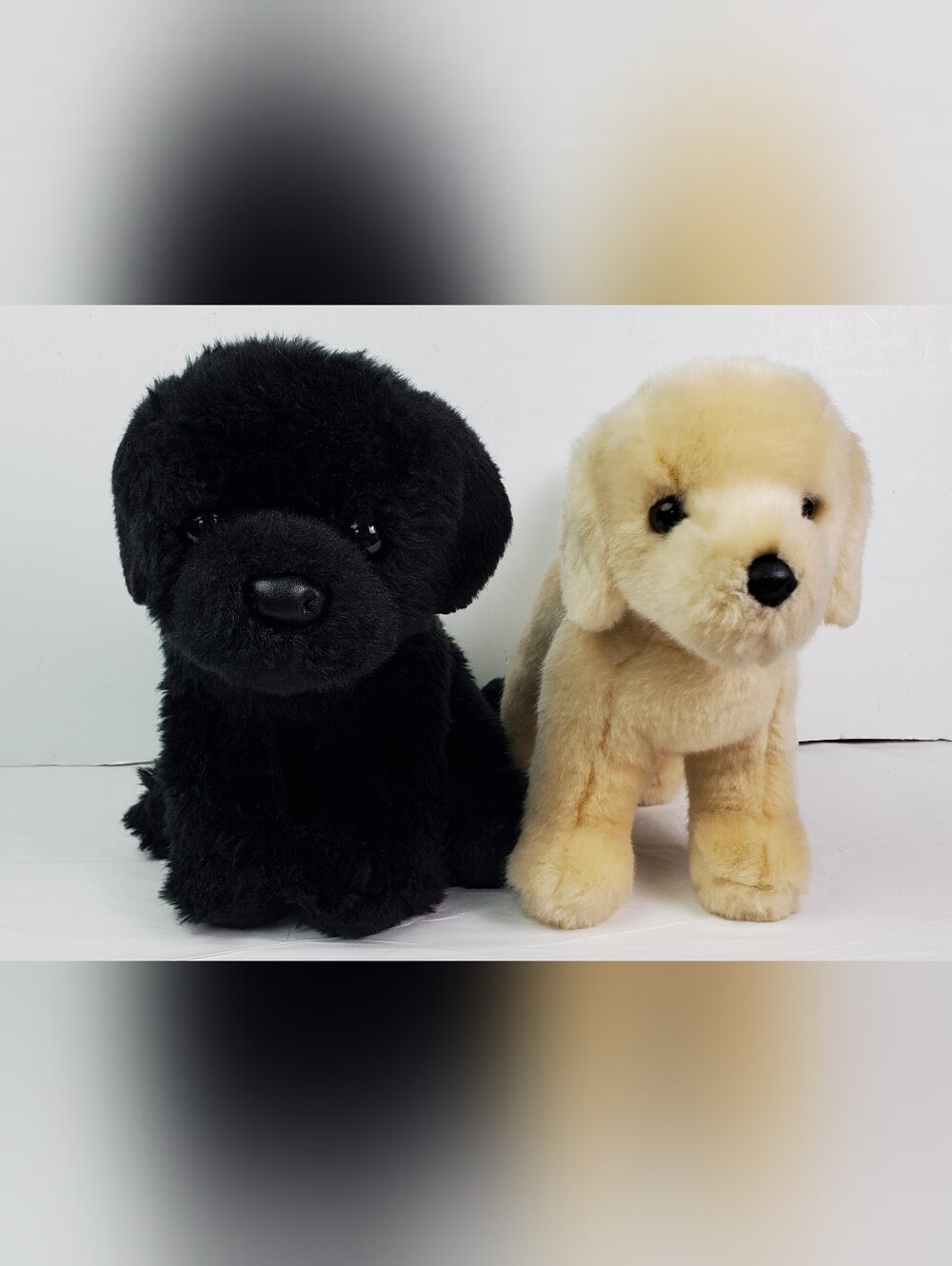 Douglas Cuddle Toy Brewster & Spankie Lab Puppy Dog Plush Stuffed Animal Lot GUC